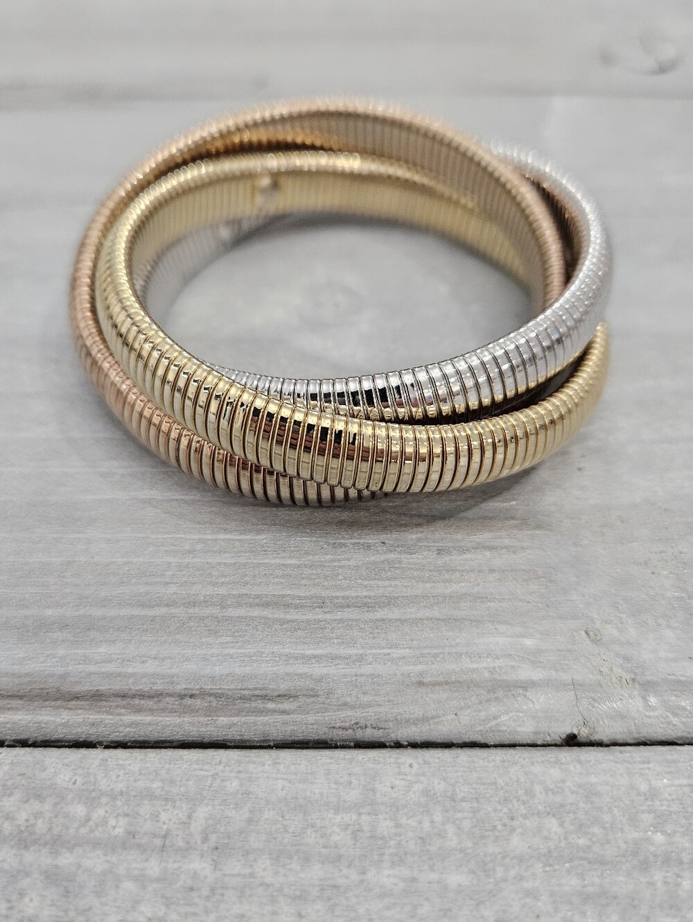 Janis Savitt Triple Cobra Bracelet